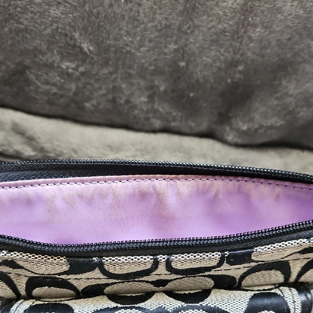 Coach Signature Black and Gray Crossbody Bag - Picture 5 of 5